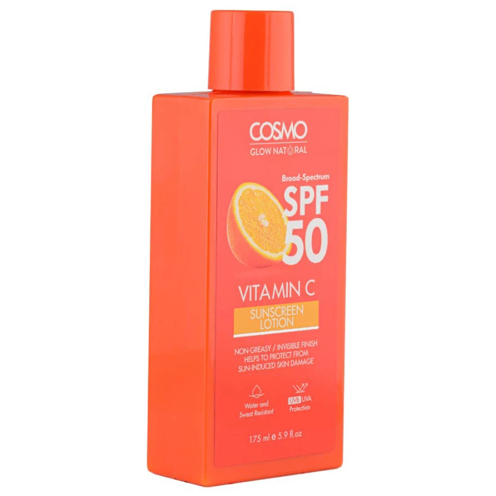 Cosmo Suncare Vitamin C Sunscreen Lotion SPF50 5.84 Oz 3 Cosmo Suncare Vitamin C Sunscreen Lotion SPF50 5.84 Oz