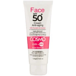 Cosmo Suncare Face Cream Anti Aging SPF50+ 3.5 Oz