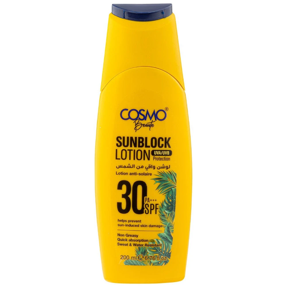 Cosmo Suncare Sunblock Lotion SPF30+ 6.68 Oz 3 Cosmo Suncare Sunblock Lotion SPF30+ 6.68 Oz