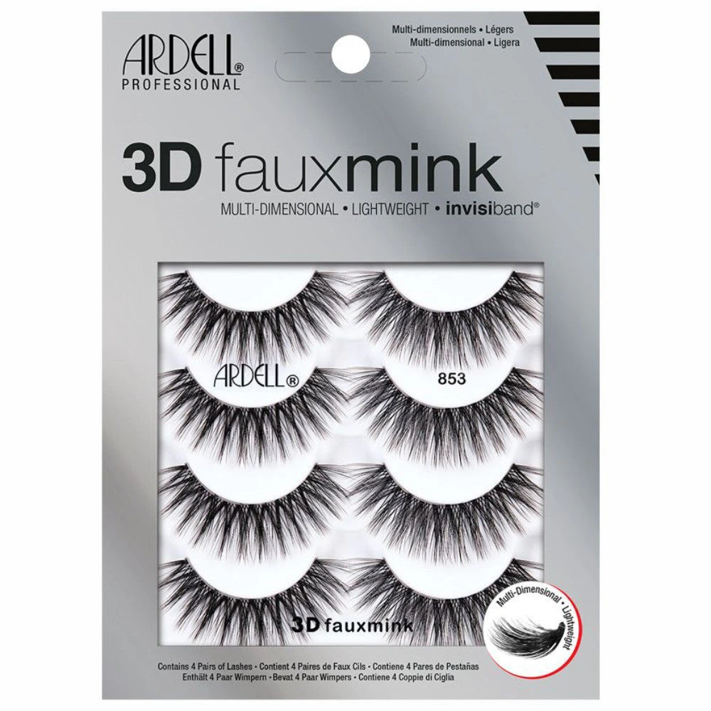 Ardell 3D Faux Mink #853 4-Pack 3 Ardell 3D Faux Mink #853 4-Pack