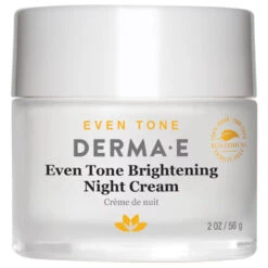 Derma E Evenly Brightening Radiant Night Creme 2 Oz