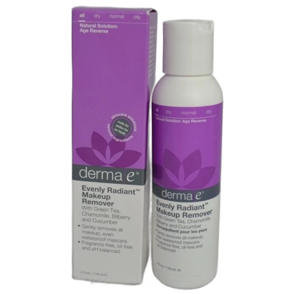 Derma E Evenly Radiant Makeup Remover 4 Oz 3 Derma E Evenly Radiant Makeup Remover 4 Oz
