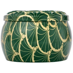 Voluspa Mini Decorative Tin Candle 4 Oz- Noble Fir Garland