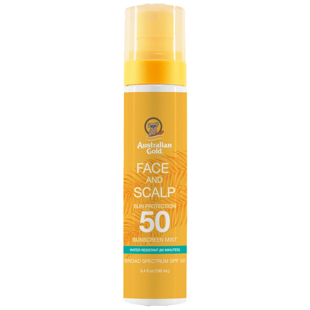 Australian Gold Face + Scalp Mist SPF50 3.4 Oz 3 Australian Gold Face + Scalp Mist SPF50 3.4 Oz