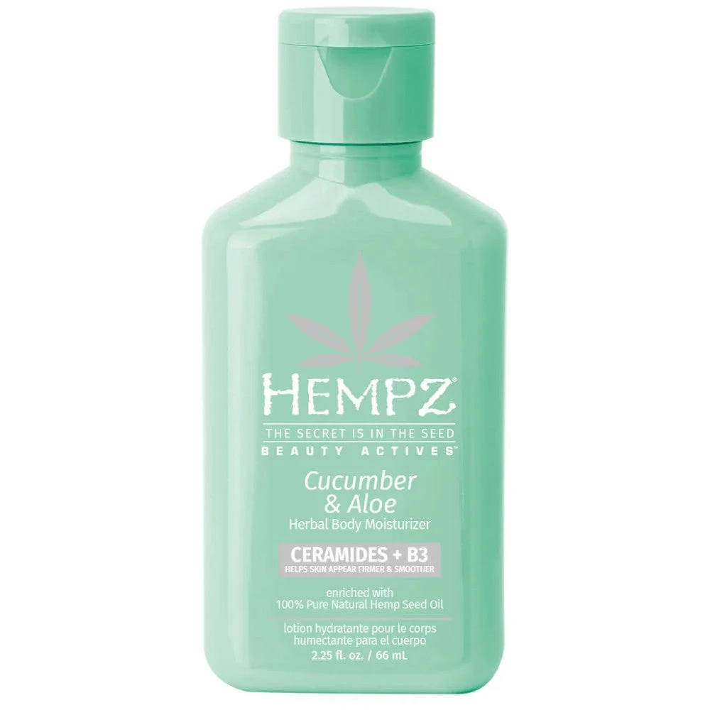 Hempz Cucumber And Aloe Herbal Body Moisturizer 2.25 Oz 3 Hempz Cucumber And Aloe Herbal Body Moisturizer 2.25 Oz