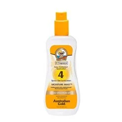 Australian Gold Clear Spray Gel SPF4 8 Oz