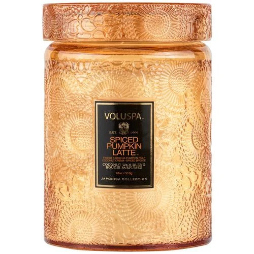 Voluspa Large Jar Candle Spiced Pumpkin Latte 16 Oz 3 Voluspa Large Jar Candle Spiced Pumpkin Latte 16 Oz