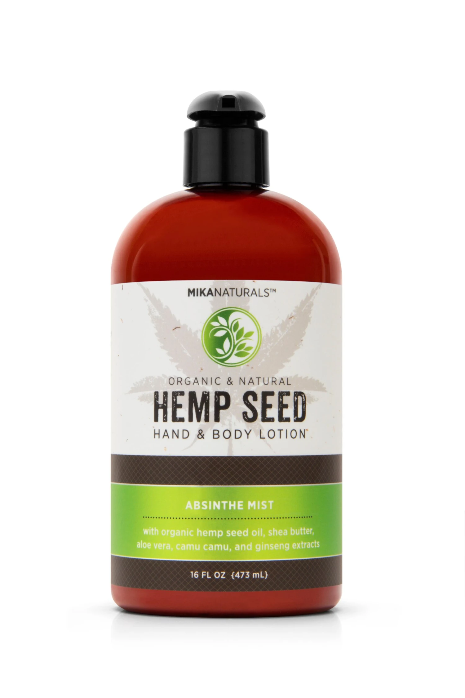 Mika Naturals Hemp Seed Hand + Body Lotion Absinthe Mist 16 Oz 3 Mika Naturals Hemp Seed Hand + Body Lotion Absinthe Mist 16 Oz