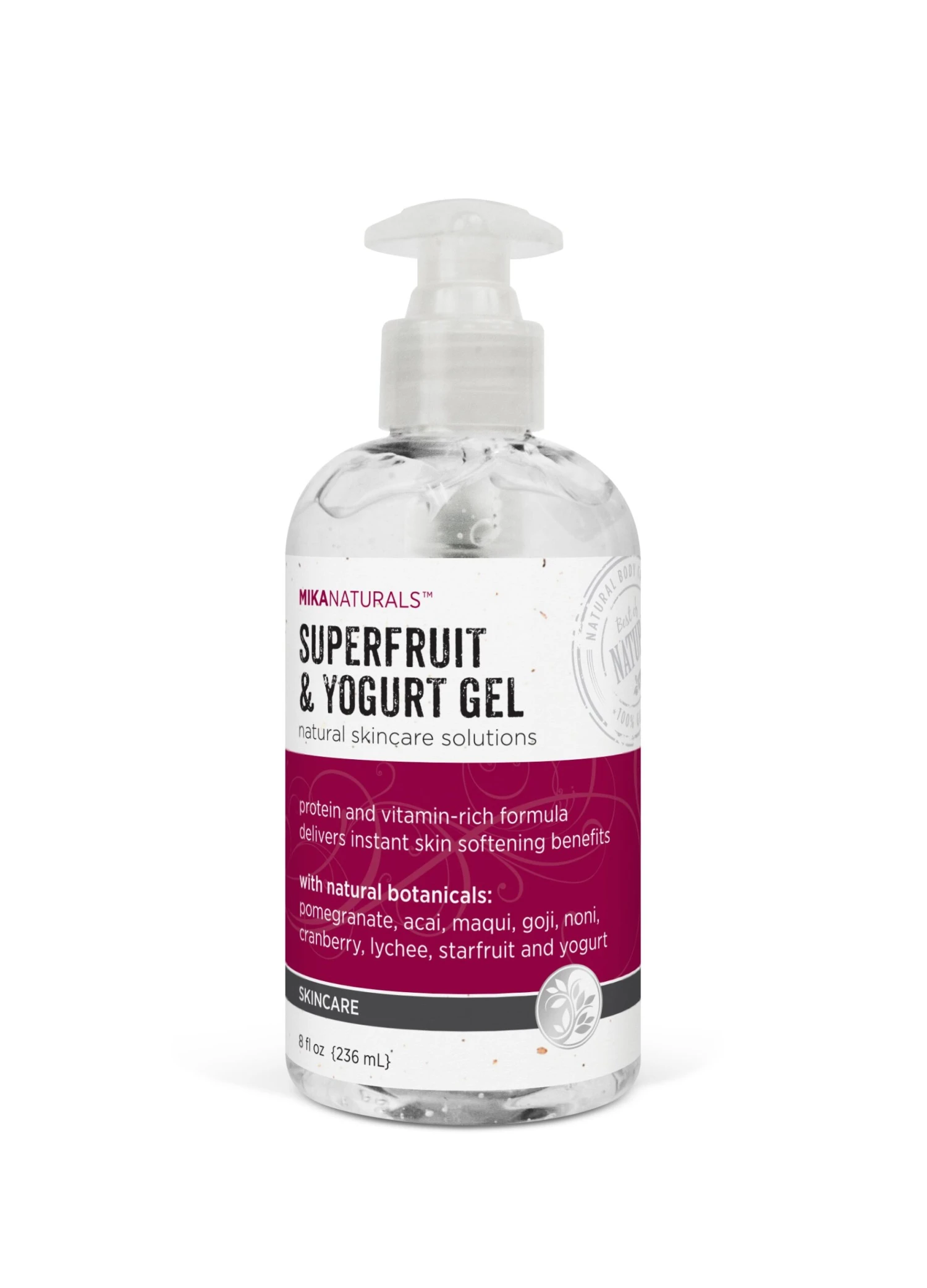 Mika Naturals Superfruit + Yogurt Gel 8 Oz 3 Mika Naturals Superfruit + Yogurt Gel 8 Oz