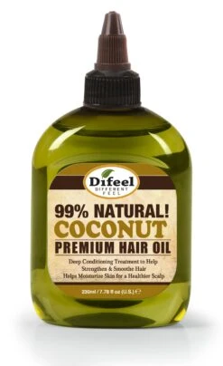 Difeel Premium Natural Hair Oil Coconut 7.78 Oz