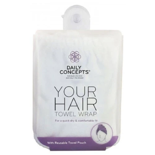Daily Concepts Your Hair Wrap Towel-Light Purple 3 Daily Concepts Your Hair Wrap Towel-Light Purple