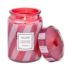 Voluspa Crushed Candy Cane Candle 18 Oz
