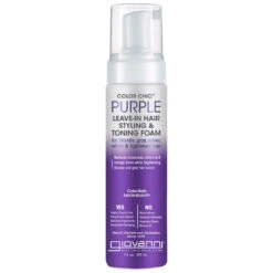Giovanni Color Chic Purple Leave-in Hair Styling Toning Foam 7 Oz