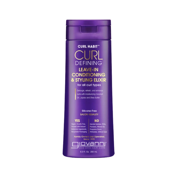 Giovanni Curl Habit Curl Defining Leave In Elixir 8.5 Oz 3 Giovanni Curl Habit Curl Defining Leave In Elixir 8.5 Oz