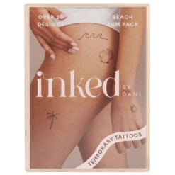 Inked By Dani The Beach Bum Pack Temporary Tattoos