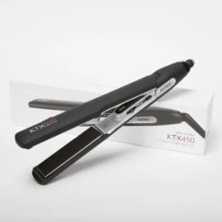 Izutech KTX450 Titanium Flat Iron 1.25 In Black 7 Izutech KTX450 Titanium Flat Iron 1.25 In Black -Image Beauty Shop KTX450.125 Package