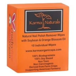 Karma Naturals Nail Polish Remover Wipes- 10 Pack 9 Karma Naturals Nail Polish Remover Wipes- 10 Pack -Image Beauty Shop Karma Naturals Nail Polish Remover Wipes Orange Blossom 10 pack