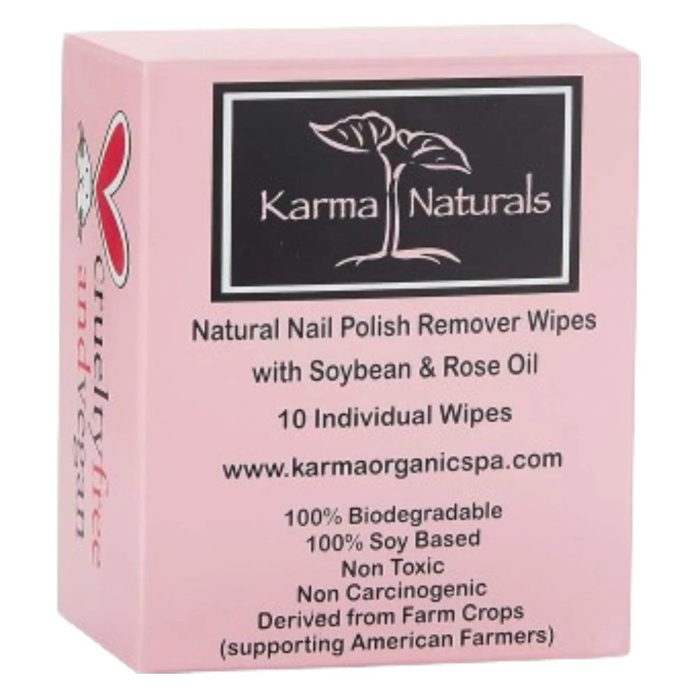 Karma Naturals Nail Polish Remover Wipes- 10 Pack 5 Karma Naturals Nail Polish Remover Wipes- 10 Pack - Image 3