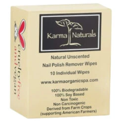 Karma Naturals Nail Polish Remover Wipes- 10 Pack 12 Karma Naturals Nail Polish Remover Wipes- 10 Pack -Image Beauty Shop Karma Naturals Nail Polish Remover Wipes Unscented 10 pack