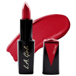 LA Girl Lip Attraction Lipstick -Image Beauty Shop LA Girl Lip Attractoin Lipstick On Fire