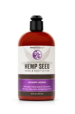 Mika Naturals Hemp Seed Hand + Body Lotion Midnight Jasmine 16 Oz
