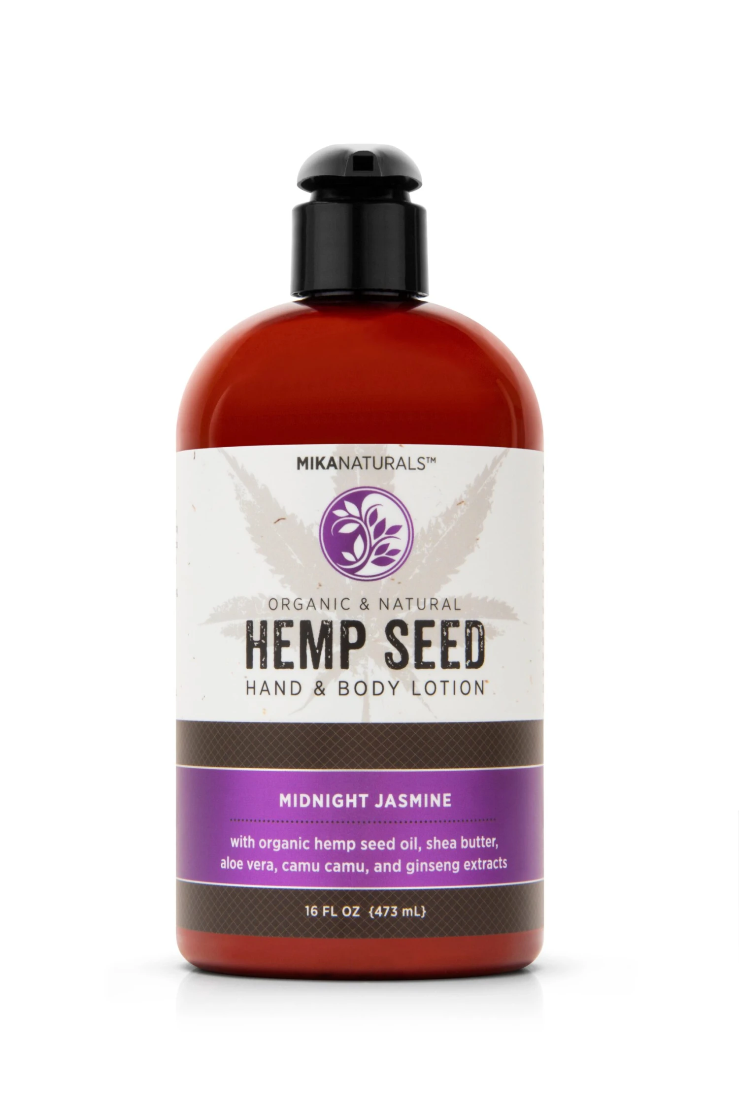 Mika Naturals Hemp Seed Hand + Body Lotion Midnight Jasmine 16 Oz 3 Mika Naturals Hemp Seed Hand + Body Lotion Midnight Jasmine 16 Oz