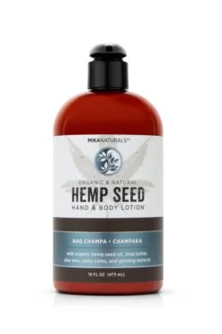 Mika Naturals Hemp Seed Hand + Body Lotion Nag Champa/Champaka 16 Oz
