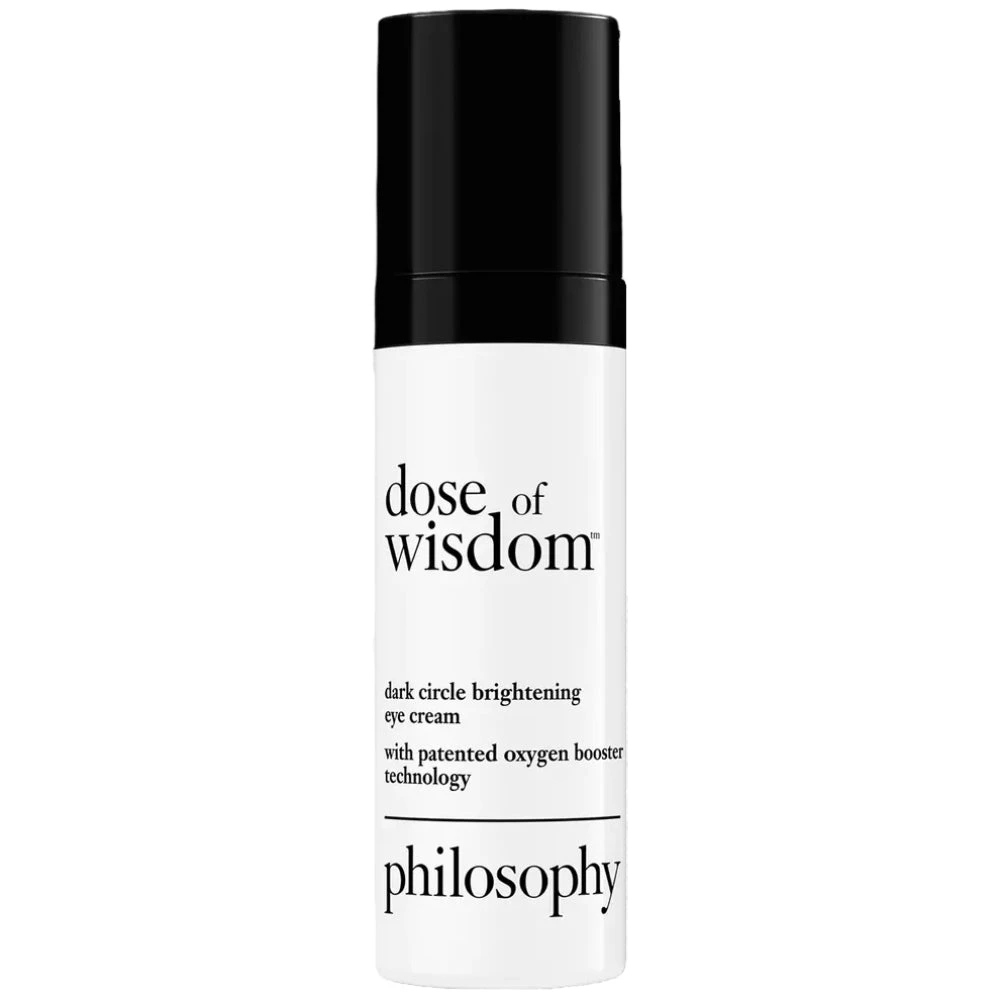 Philosophy Dose Of Wisdom Dark Circle Brightening Eye Cream .5 Oz 3 Philosophy Dose Of Wisdom Dark Circle Brightening Eye Cream .5 Oz