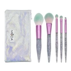 Royal Brush Moda Glitter Bomb 6pc Pink Set
