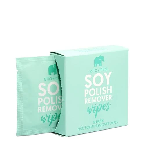 Ella + Mila Soy Nail Polish Remover Wipes 4 Ella + Mila Soy Nail Polish Remover Wipes - Image 2