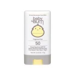 Sun Bum Baby Bum SPF 50 Mineral Sunscreen Face Stick .45 Oz