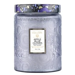 Voluspa Large Jar Candle Apple Blue Clover 18 Oz