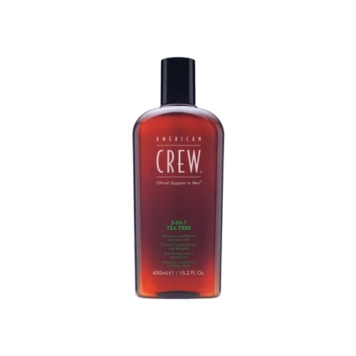 American Crew 3-in-1 Tea Tree Shampoo Conditioner Body Wash 3 American Crew 3-in-1 Tea Tree Shampoo Conditioner Body Wash