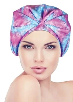 Betty Dain Turban Shower Cap Tie-Dye