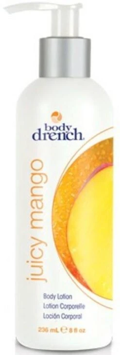 BODY DRENCH FRUITY TREATS JUICY MANGO BODY LOTION 8 OZ