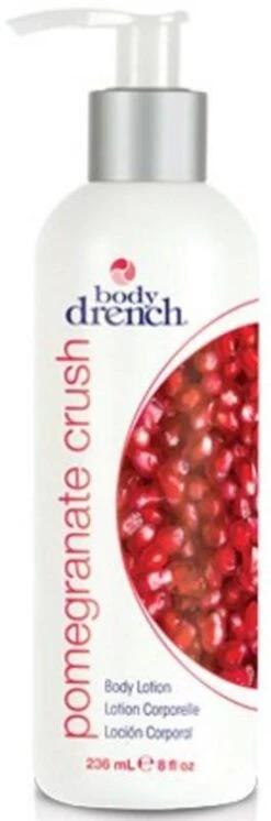 BODY DRENCH FRUITY TREATS POMEGRANATE CRUSH BODY LOTION 8 OZ