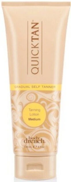BODY DRENCH QUICK TAN GRADUAL TANNING LOTION MEDIUM 8 OZ