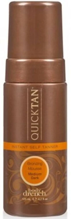 BODY DRENCH QUICK TAN INSTANT BRONZING MOUSSE-MEDIUM DARK 4.2 OZ