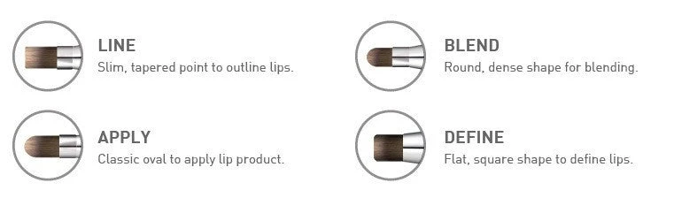 Cailyn Cosmetics 4 In 1 Lip Brush 4 Cailyn Cosmetics 4 In 1 Lip Brush - Image 2