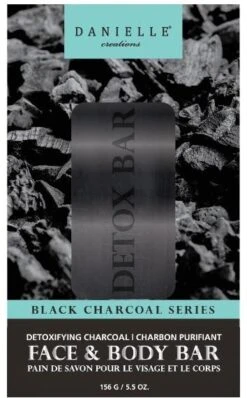 Danielle Black Charcoal Face + Body Bar 5.5 Oz