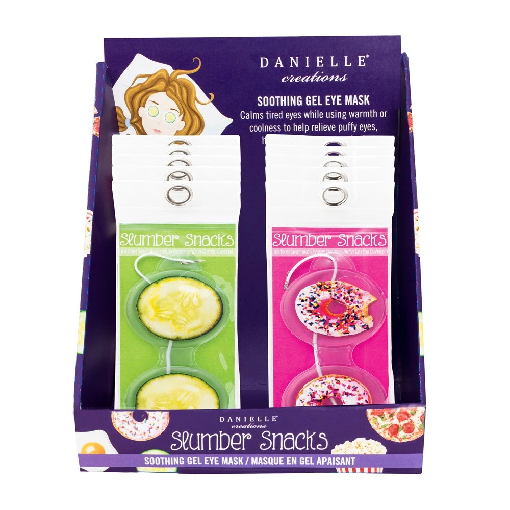 Danielle Slumber Snacks Gel Eye Mask-Assorted 3 Danielle Slumber Snacks Gel Eye Mask-Assorted