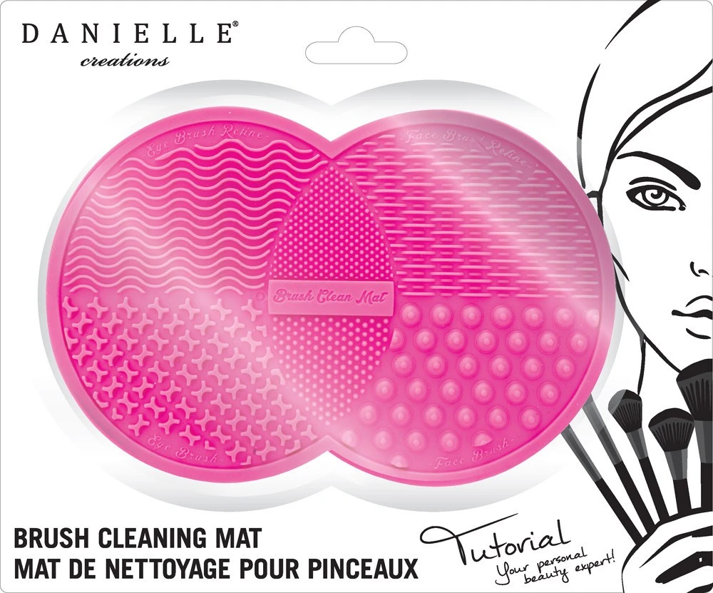 Danielle Tutorial Brush Cleansing Mat-Pink 3 Danielle Tutorial Brush Cleansing Mat-Pink