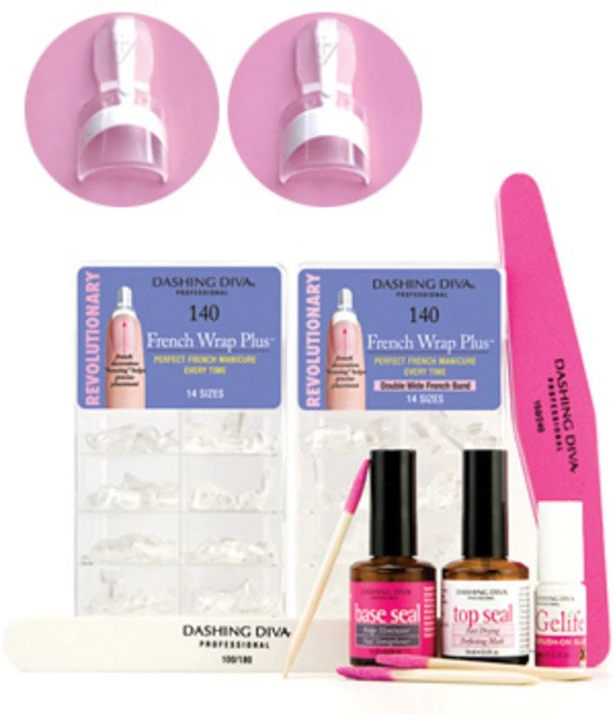 DASHING DIVA FRENCH WRAP MANICURE KIT 3 DASHING DIVA FRENCH WRAP MANICURE KIT
