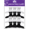 DIANE BUTTERFLY CLAMPS LARGE 3 1/4 IN.-12CT 2 DIANE BUTTERFLY CLAMPS LARGE 3 1/4 IN.-12CT -Image Beauty Shop diane butterfly clamps large 3 1 4 in 12ct 1