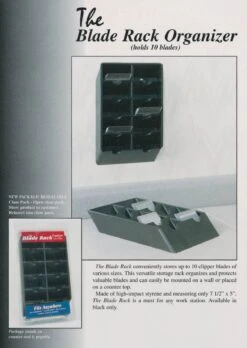 Flat Topper Blade Rack-Black