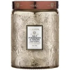 Voluspa Japonica Holiday Large Glass Candle 16 Oz 7 Voluspa Japonica Holiday Large Glass Candle 16 Oz -Image Beauty Shop gilt pomander