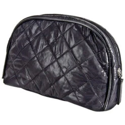 HARRY KOENIG MEDIUM BLACK COSMETIC BAG
