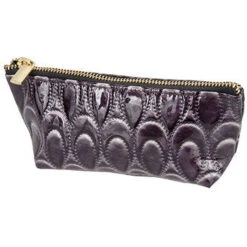 Harry Koenig Small Purple Scallop Cosmetic Bag