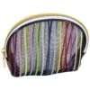 Harry Koenig Stripe Mesh Oval Cosmetic Bag -Image Beauty Shop harry koenig stripe mesh oval cosmetic bag 1