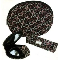 HARRY KOENIG TICS BAG-BLK WITH MULTI-CO 3 PC. SET TC-52